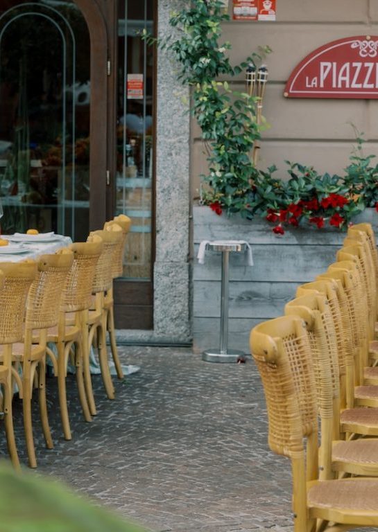 A Tuscan Welcome Dinner at Fontana Le Ciotole, Piazza Roma, Argegno, Lake Como, Italy | Luxury Wedding Flowers | Larry Walshe Studios