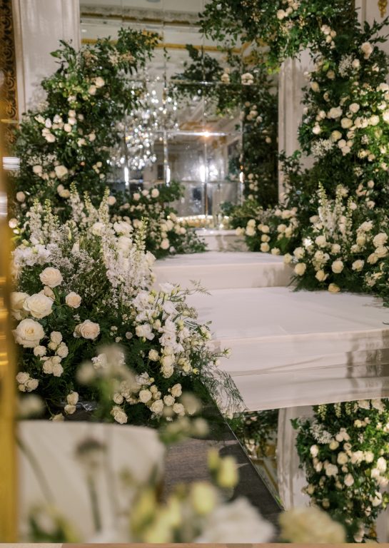 A green and white wedding which took place at the St Regis, New York | Weddings in New York | Larry Walshe Studios
